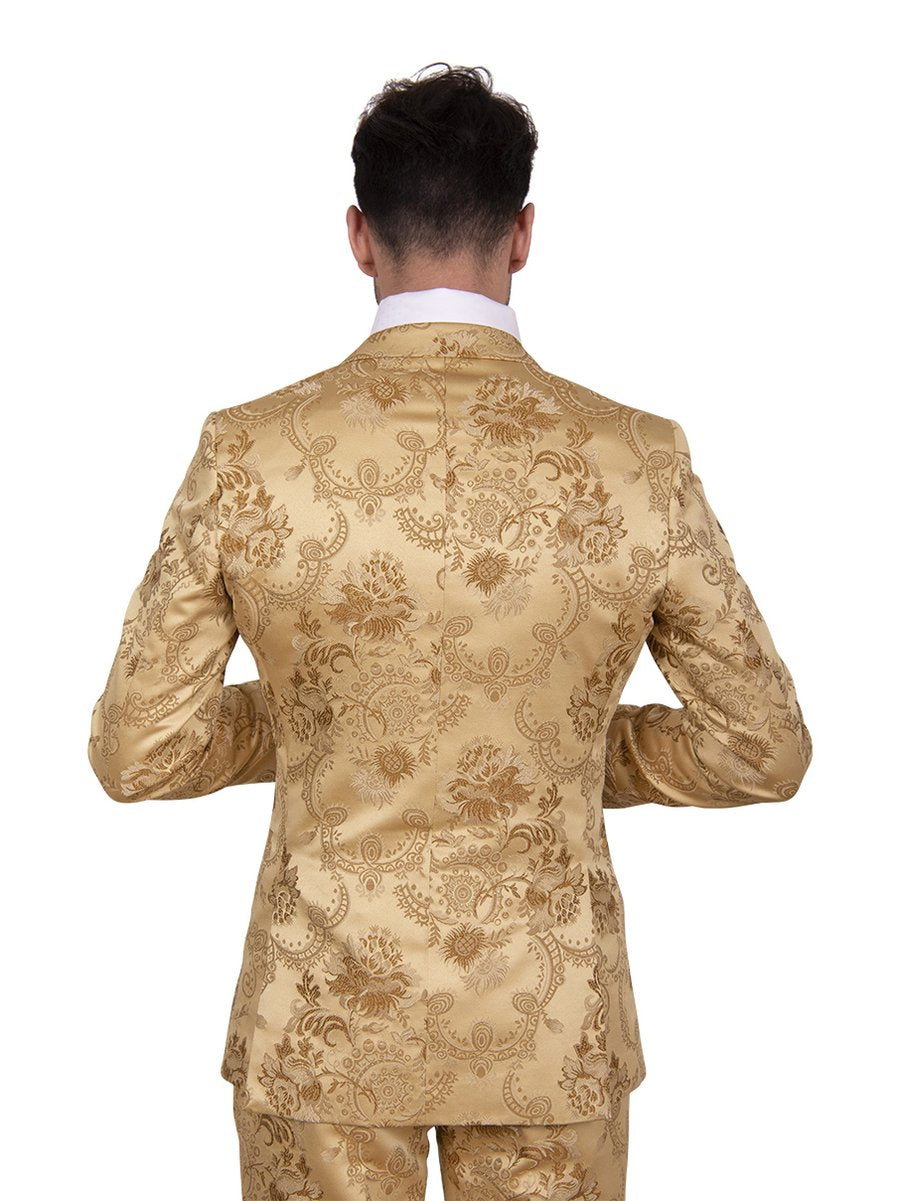 Steven Land | Dante | Italian Baroque Gold Formal Party Slim Tuxedo