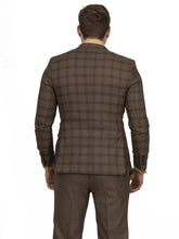 Load image into Gallery viewer, Steven Land | Elite Mixed Pattern 3 Piece Suit | Brown HERMESSL7764342L
