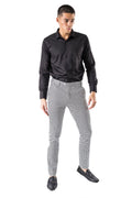 Load image into Gallery viewer, Barabas Olio CP21 Blue Checkered Slim Fit Dress Pant
