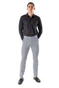 Load image into Gallery viewer, Barabas Olio CP21 Blue Checkered Slim Fit Dress Pant
