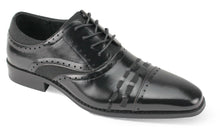 Load image into Gallery viewer, Giovanni Preston Black Leather Hand Made Oxford Men's Dress Shoes
