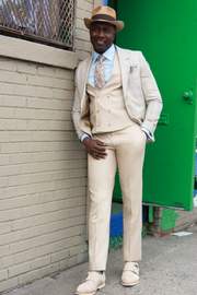 Steven Land | Zeus 3 PC Suit | Classic Fit | Sand ZEUSSL7764044R