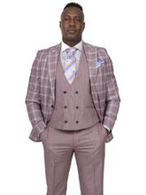 Load image into Gallery viewer, Steven Land | Zeus 3 PC Suit | Classic Fit | Rose ZEUSSL7763940R
