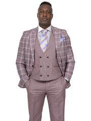 Steven Land | Zeus 3 PC Suit | Classic Fit | Rose ZEUSSL7763940R