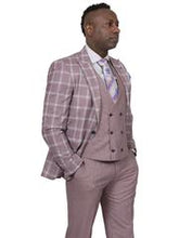 Load image into Gallery viewer, Steven Land | Zeus 3 PC Suit | Classic Fit | Rose ZEUSSL7763940R
