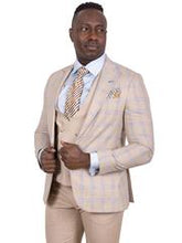 Load image into Gallery viewer, Steven Land | Zeus 3 PC Suit | Classic Fit | Sand ZEUSSL7764044R
