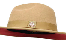 Load image into Gallery viewer, Bruno Capelo The Monarch 2-Tone 100% Australian Wool Men&#39;s Big Brim Fedora Dress Hats
