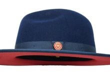 Load image into Gallery viewer, Bruno Capelo The Monarch 2-Tone 100% Australian Wool Men&#39;s Big Brim Fedora Dress Hats
