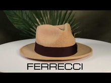 Load and play video in Gallery viewer, Ferrecci Crushable Beige Melange 100% Australian Wool Fedora Hat
