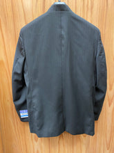 Load image into Gallery viewer, Blu Martini Black Banded Collar Suit 44L
