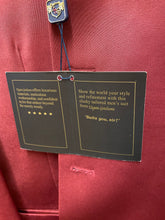 Load image into Gallery viewer, Elegante Gentilumo Burgundy Nehru collar 2-Piece Suit 46S
