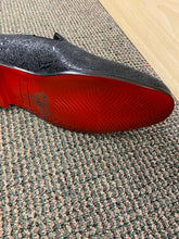 Load image into Gallery viewer, Royal Shoes Black Wavy Print Smoking Slip-on Red Bottom Men’s Dress Shoes LF-8872 Sizes 8-13
