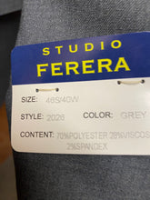 Load image into Gallery viewer, Studio Ferera Slim Fit Grey 2-Piece Suit 46S

