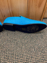 Load image into Gallery viewer, Jump New York Lavish Light Blue (Turquoise) Men’s Smoking slip-on Dress Shoes
