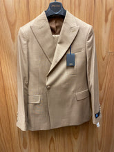 Load image into Gallery viewer, Moda Color Dark Tan European 1-button Double Breasted Wool Suit
