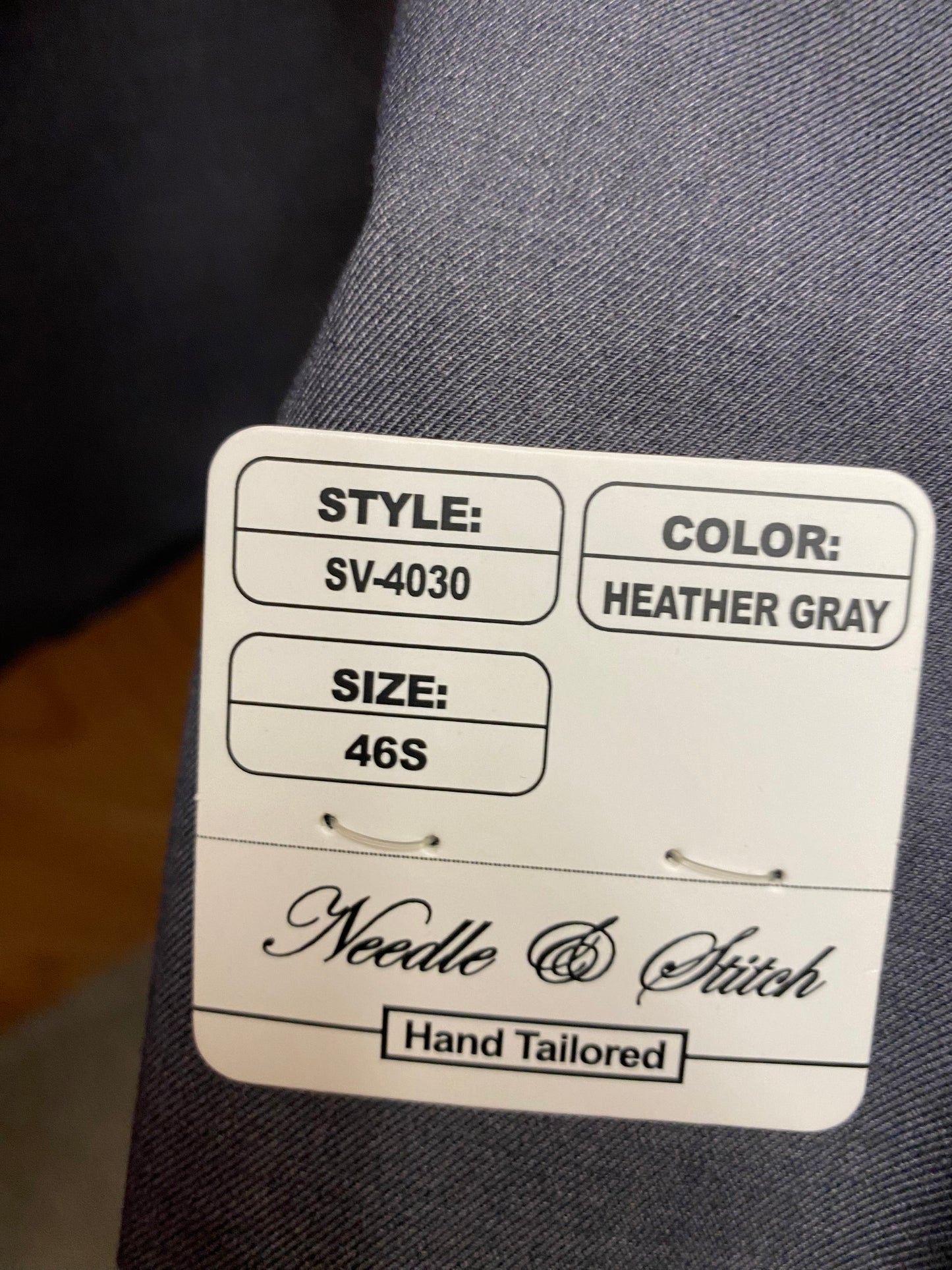 Needle & Stitch Heather Gray Wool Blend 3-Piece Suit 46S