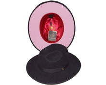Load image into Gallery viewer, Bruno Capelo The Monarch 2-Tone 100% Australian Wool Men&#39;s Big Brim Fedora Dress Hats
