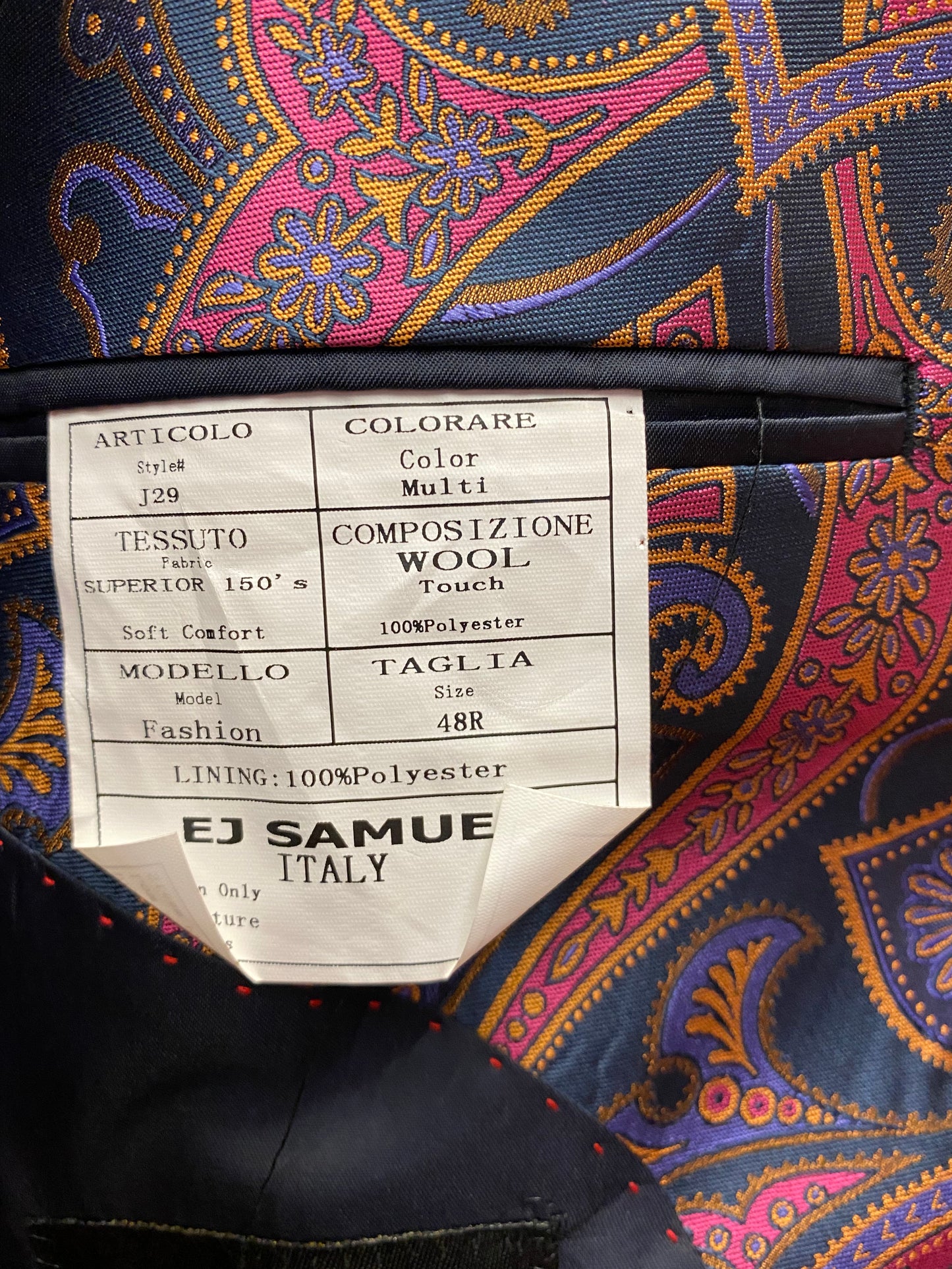 EJ Samuel Multicolored Blazer