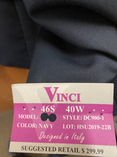 Load image into Gallery viewer, Vinci Navy Double Breasted 2-Piece Suit 46S
