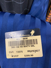 Load image into Gallery viewer, Falcone Blue Shadow Stripe 3-Piece Suit size 68L 380-102 4X MATV
