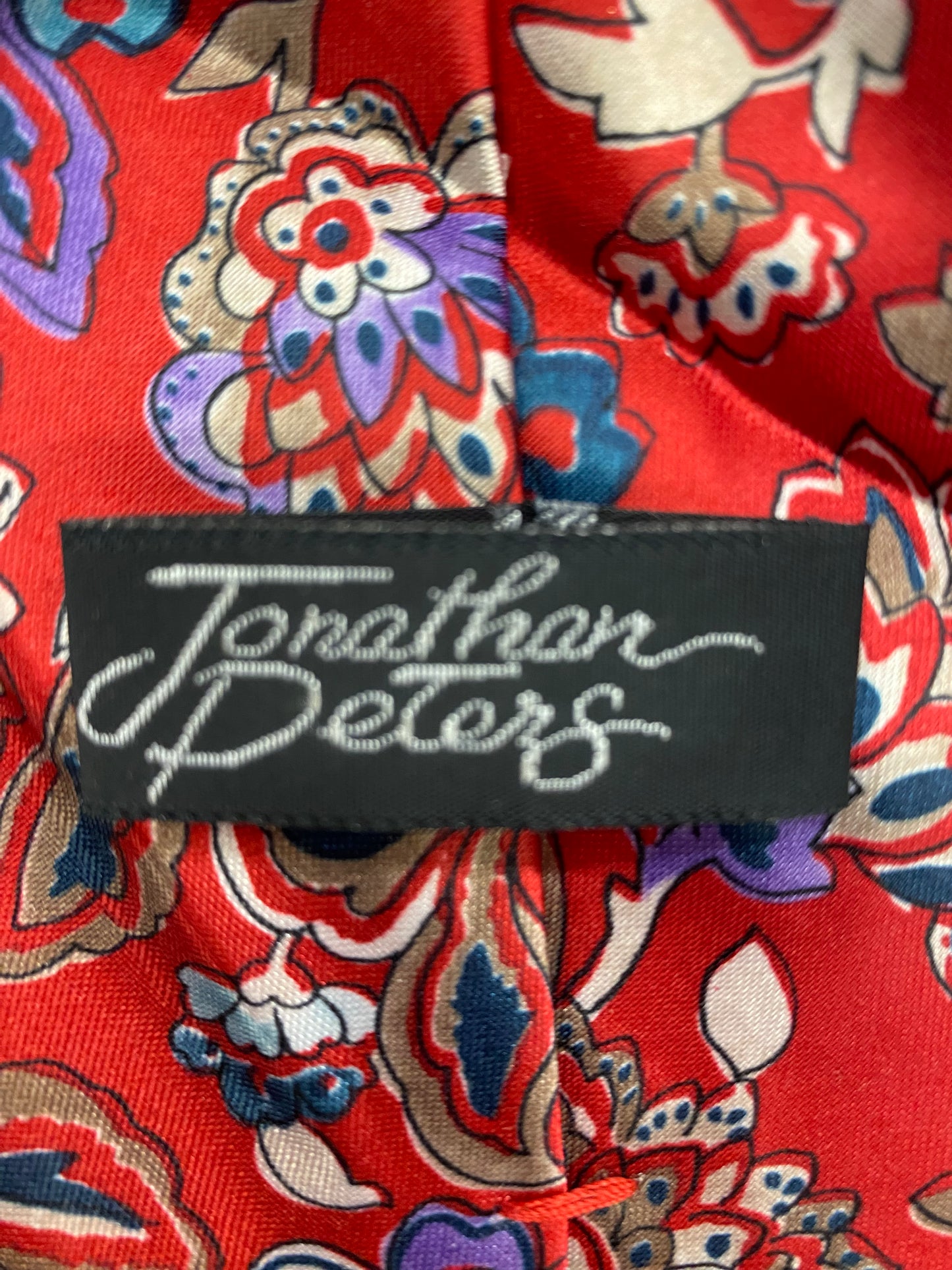 Johnathan Peters multicolored floral print Tie