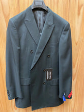 Load image into Gallery viewer, Apollo King Black Double Breasted Suit 40L DM21

