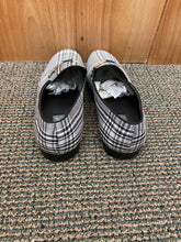 Load image into Gallery viewer, Successos Black/White Plaid red bottom slip-on dress shoes sizes 7-15
