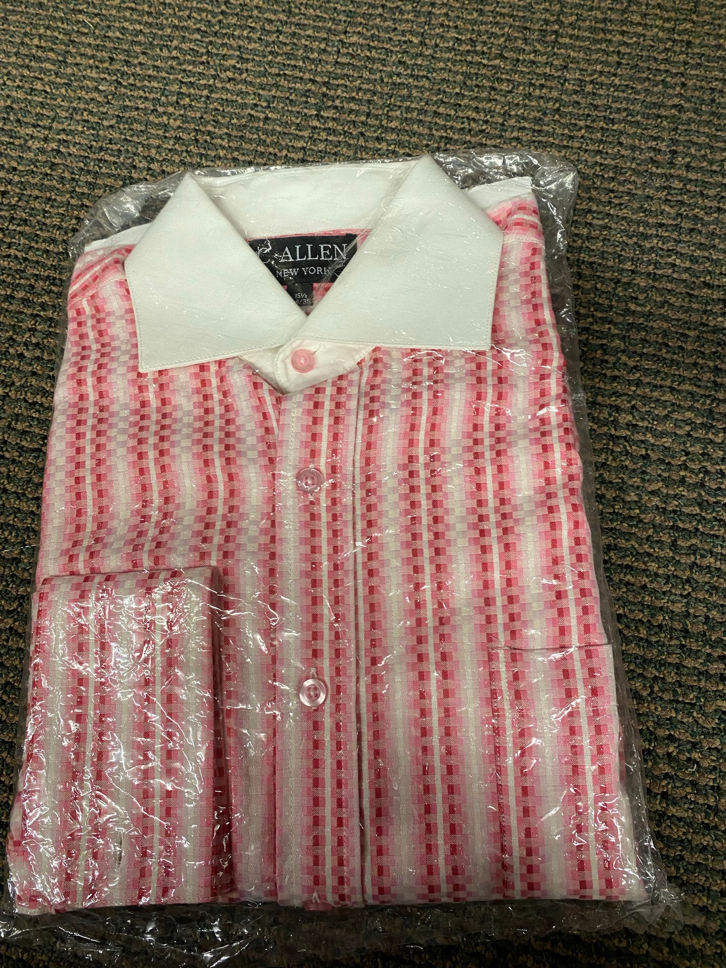 C. Allen Pink Mens Dress Shirt 15.5 34/35