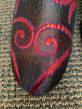 Load image into Gallery viewer, Successos Navy/Red swirl print red bottom slip-on dress shoes sizes 7-15
