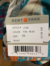 Load image into Gallery viewer, Kent &amp; Park Teal Blue Floral Print Blazer
