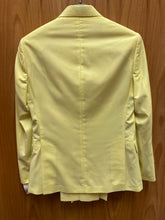 Load image into Gallery viewer, Moda Color Light Lemon Slim Fit European Double Breasted Suit with Gold Buttons
