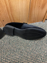 Load image into Gallery viewer, Terroni Italian Design Black Suede-like Smoking Slip-on Men’s Dress Shoes
