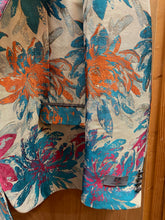 Load image into Gallery viewer, Kent &amp; Park Teal Blue Floral Print Blazer
