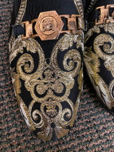 Load image into Gallery viewer, Successos Black/Gold Men’s Red Bottom Dress Shoes Sizes 7-15
