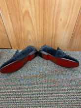 Load image into Gallery viewer, Royal Shoes Black Spikes/Rhinestones Smoking Slip-on Red Bottom Men’s Dress Shoes LF-8873 Sizes 8-13
