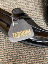 Load image into Gallery viewer, Terroni Italian Design Black Patent Leather Men’s Slip-on Dress Shoes
