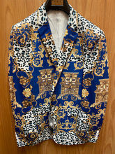 Load image into Gallery viewer, Cielo Blue Versace Print Blazer 36R-54R
