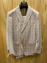 Load image into Gallery viewer, Steven Land Mauve  checkered 2-Piece suit 44R

