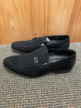 Load image into Gallery viewer, Terroni Italian Design Black Suede Men’s Slip-on Dress Shoes
