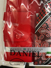 Load image into Gallery viewer, Daniel Ellissa DS3001 Red Convertible cuff Men’s Dress Shirt
