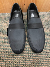 Load image into Gallery viewer, Terroni Italian Design Black Smoking Slip-on Men’s Dress Shoes
