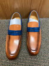 Load image into Gallery viewer, Antonio Cerrelli Tan/Navy Slip-on Dress Shoes Style 6982
