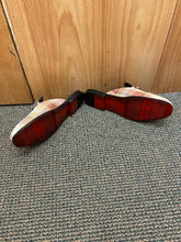 Load image into Gallery viewer, Successos Tan Plaid red bottom slip-on dress sandals sizes 7-15
