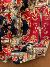Load image into Gallery viewer, Cielo Double Breasted Low Cut Red/Black Versace Print Slim Fit Vest S-4XL

