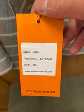 Load image into Gallery viewer, Steven Land Grey Double Breasted Suit 58L Aldo SL77-500
