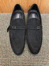 Load image into Gallery viewer, Terroni Italian Design Black Suede Men’s Slip-on Dress Shoes
