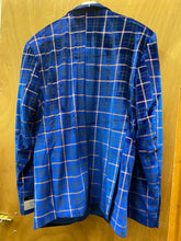 Load image into Gallery viewer, Cielo Royal Blue/Gold Checkered Blazer/sport jacket
