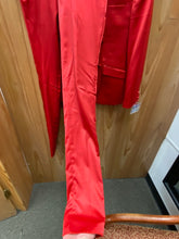 Load image into Gallery viewer, Blu Martini Silky/Shinny Red 2–Piece Slim Fit Suit

