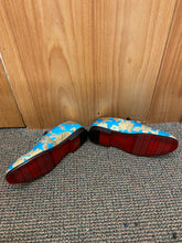 Load image into Gallery viewer, Successos Turquoise Floral Smoking Slip-on Men&#39;s Red Bottom Dress Shoes Sizes 7-15
