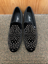 Load image into Gallery viewer, Amali Abbey-445 Black/Silver Men’s Slip-on Dress Shoes Sizes: 14 &amp; 15
